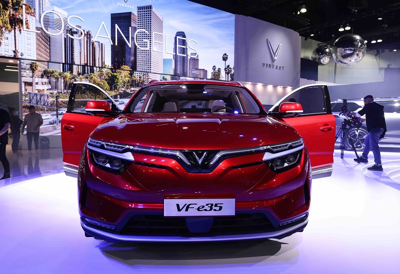 VinFast ra mắt thương hiệu xe điện tại Triển lãm ô tô Los Angeles 2021