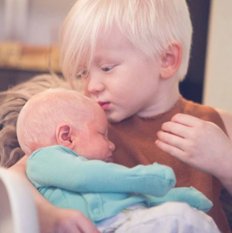 Baby Born with Striking White Hair, and Mom Couldn't Be Prouder! 👶💕🌟 _ Darling Baby Delights