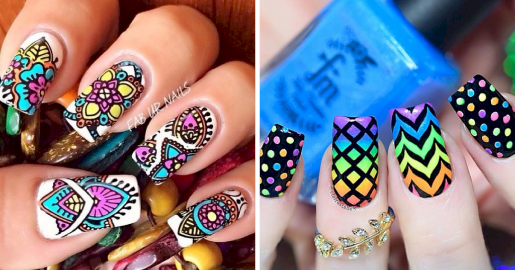 "40 Chic Geometric Nail Art Designs for the Modern Trendsetter"_Nail Art Addicts