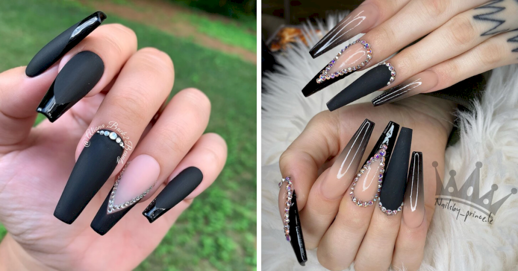 "30+ Sophisticated Black Nail Designs to Flaunt in 2023"_Nail Art Addicts
