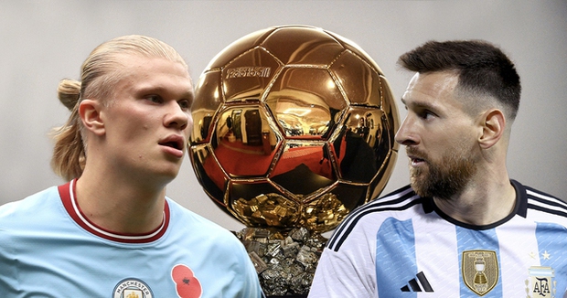 "Who Will Claim the 2023 Golden Ball: Erling Haaland or Messi?"