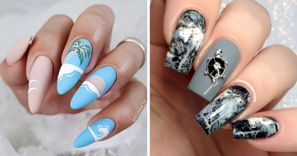"Seaside Chic: 25 Stunning Ocean Nail Art Ideas to Elevate Your Summer Style"_Nail Art Addicts