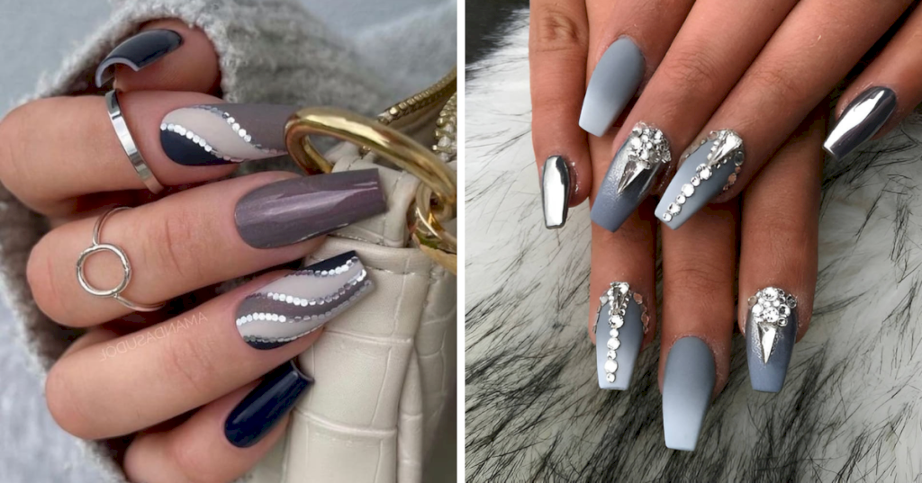 "Embrace Elegance: 30 Sleek Gray Nail Designs for the Ultimate Chic Look"_Nail Art Addicts
