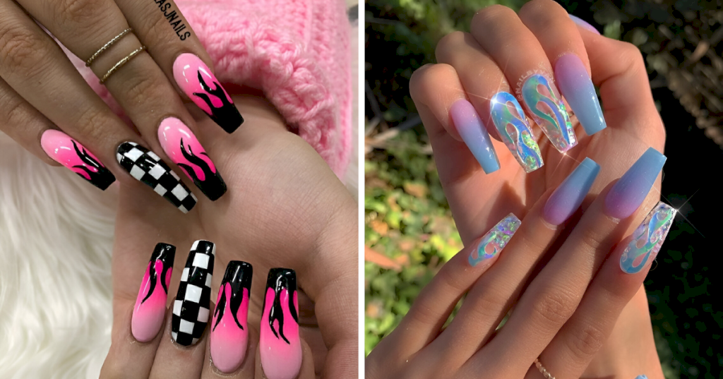 Set Your Nails Ablaze: 25 Fabulous Flame Nail Ideas for a Hot and Trendy Look_Nail Art Addicts