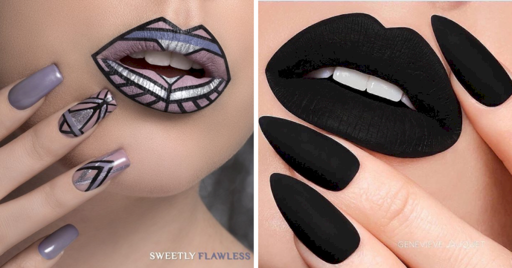 "Discover the Magic: 40 Coordinated Lips and Nails Ideas to Rock Your Look"_Nail Art Addicts