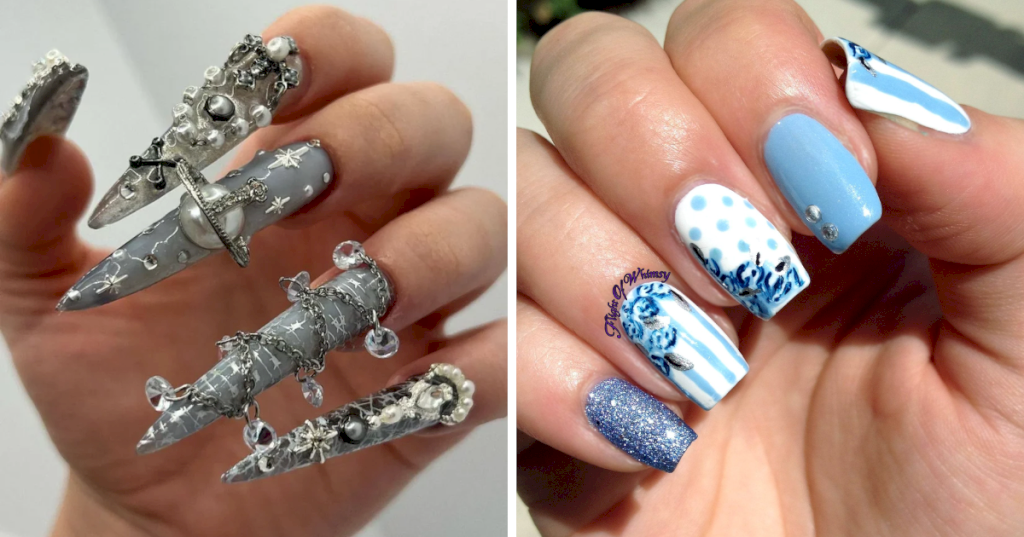 "Dazzling Nails: 34 Stunning Rhinestone Nail Designs to Elevate Your Look"_Nail Art Addicts