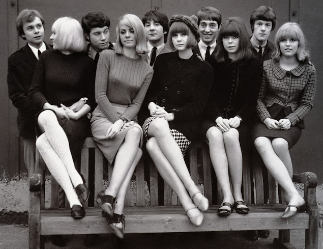 Captivating Vintage Shots Showcase 1960s Street Fashion: Mesmerizing Miniskirts on Trendsetting Women _  Nostalgic US Treasures