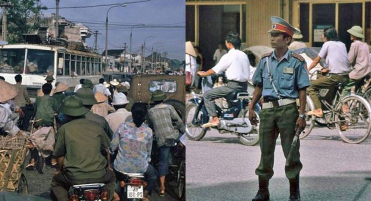 Loạt ảnh hiếm và độc về đường phố Hà Nội những năm 90: Xe lam bên ngoài chợ Đồng Xuân, xe bò đi trên phố _ Lối Cũ