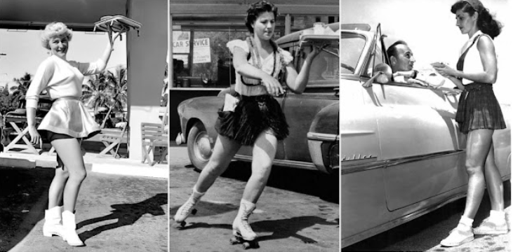 35 Vintage Photographs of Pretty Carhop Girls From Between the 1940s and 1960s