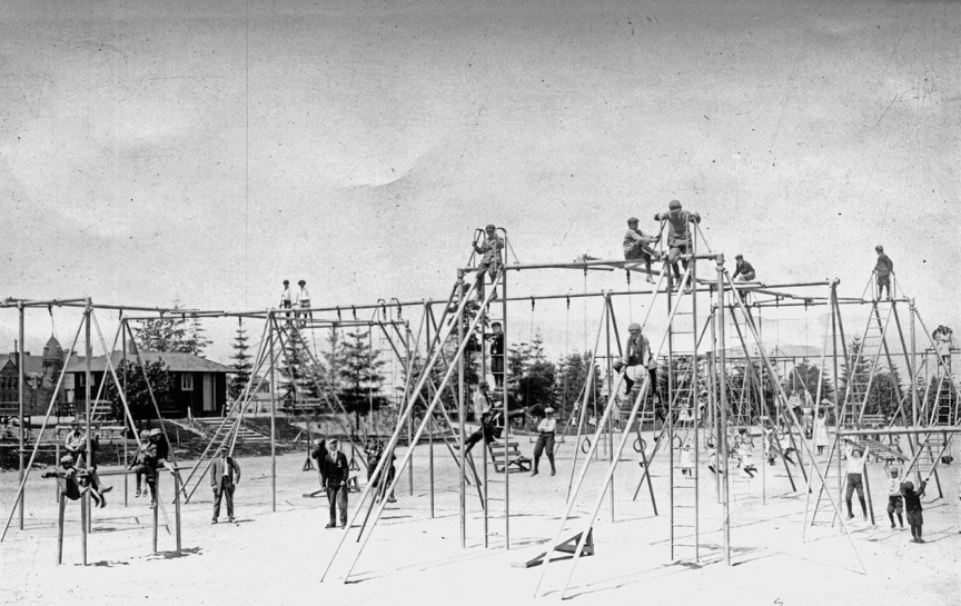 The Dangerous Playgrounds of the Past Through Vintage Photographs, 1880s-1940s