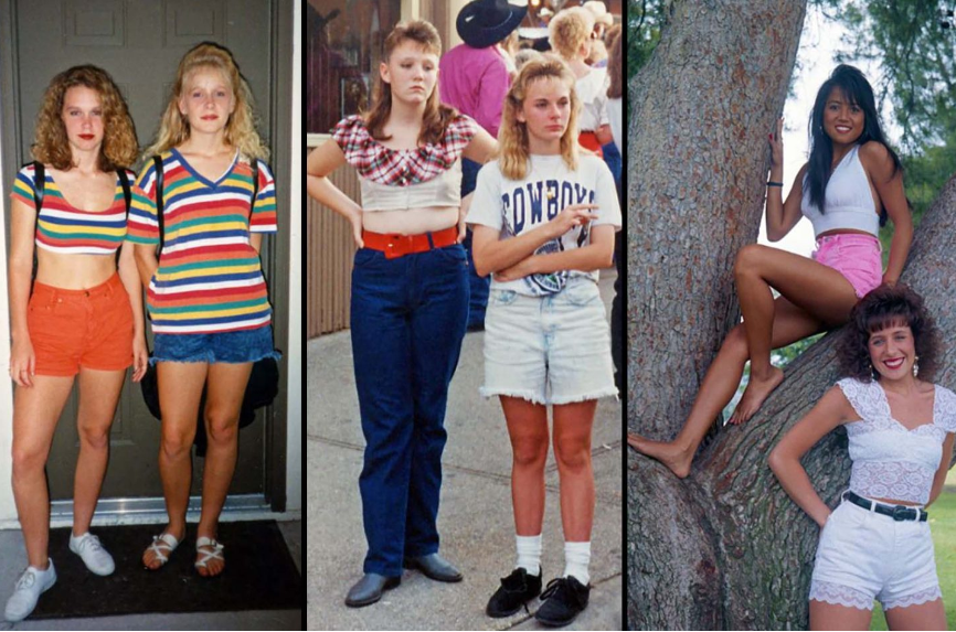 Capturing 1990s Fashion: Photos Showing Young Ladies' Style