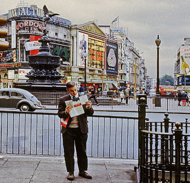 Color Photographs of Street Scenes of London in 1967