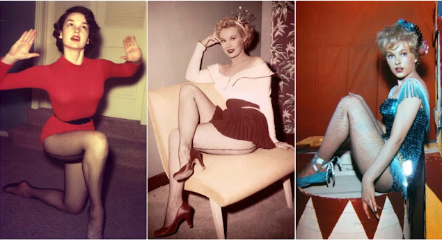 Fishnet Stockings: The Favorite Fashion Style of the 1950s and 1960s Classic Beauties