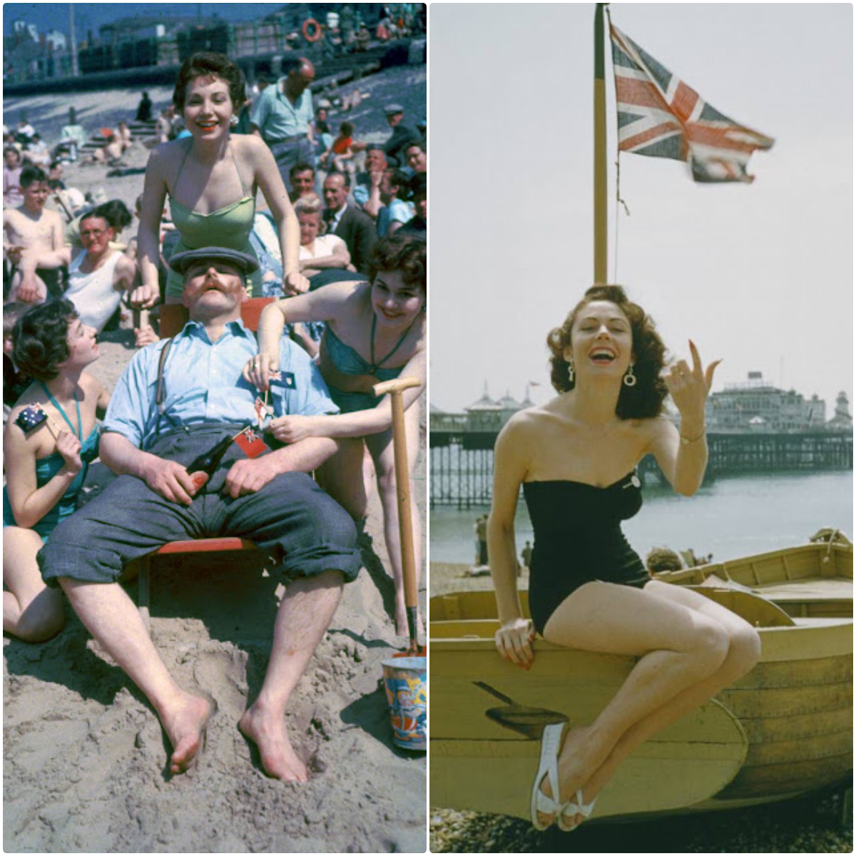Wonderful Color Photographs Show the Heyday of Blackpool Beach in the 1950s