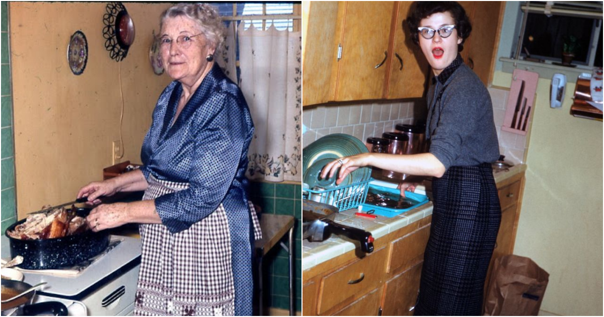 36 Amazing Color Photos Show What Kitchens Looked Like In The 1950s Nostalgic USA Reminiscence 1705638444 