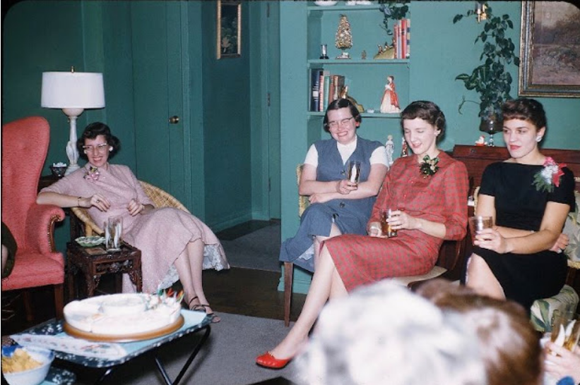 Found Kodachrome Slides of Ladies at a Christmas Party in the 1950s ...