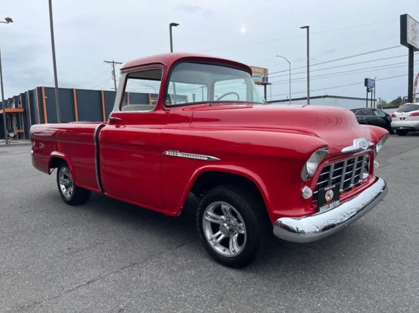 After months of hard work and dedication, the team successfully completed the restoration of the 1955 Chevy truck.
