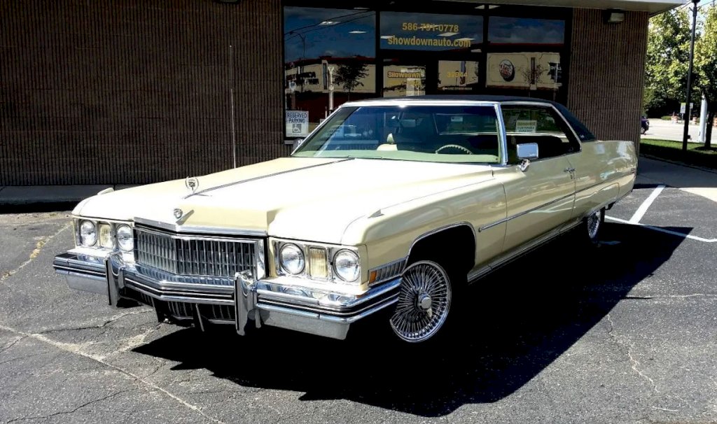 The 1973 Cadillac Coupe DeVille is an iconic symbol of American luxury automobiles from the 1970s.