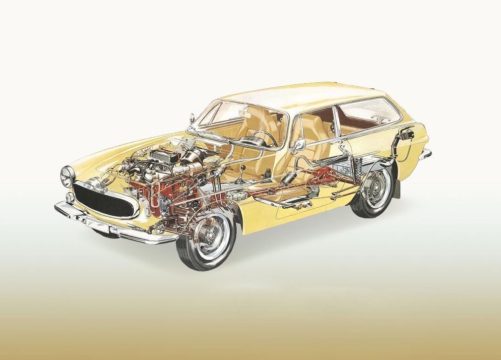 The 1973 Volvo 1800ES featured a fully independent suspension system, which contributed to its balanced handling characteristics. 