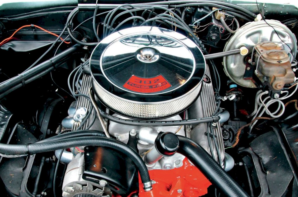 The Z28's DZ 302 V8 engine was developed to comply with the series' 5.0-liter engine displacement limit, while the required minimum production volume was achieved through the introduction of the Z28 as a regular production option for the Camaro.