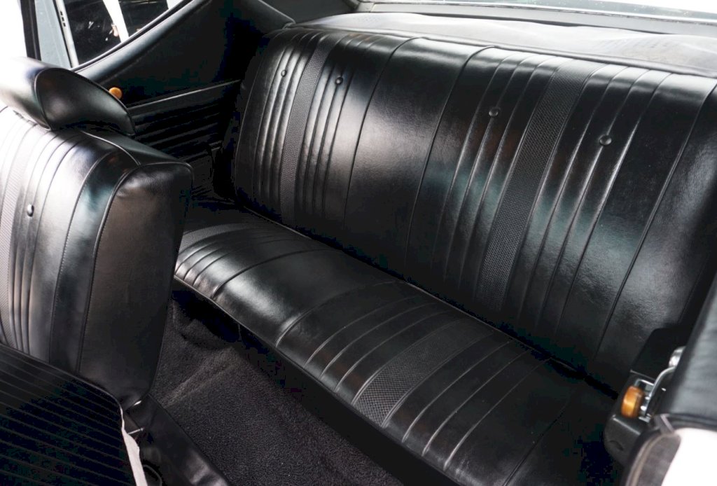 The interior of the 1969 Chevelle SS 396 featured front bucket seats and a rear bench seat, providing seating for up to five passengers. 