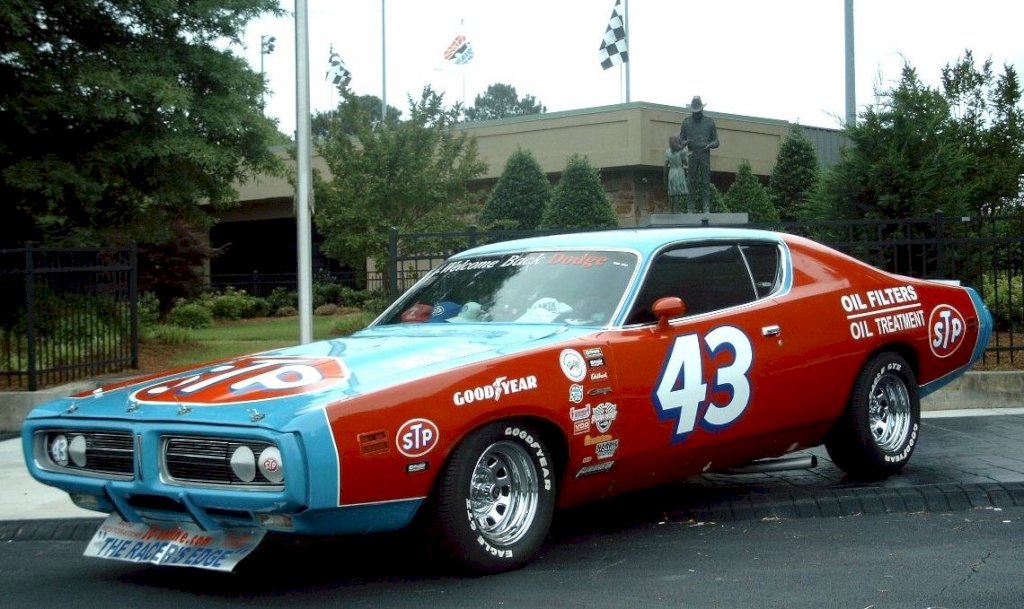 The Dodge Charger gained significant fame on the racetrack, particularly in NASCAR. 