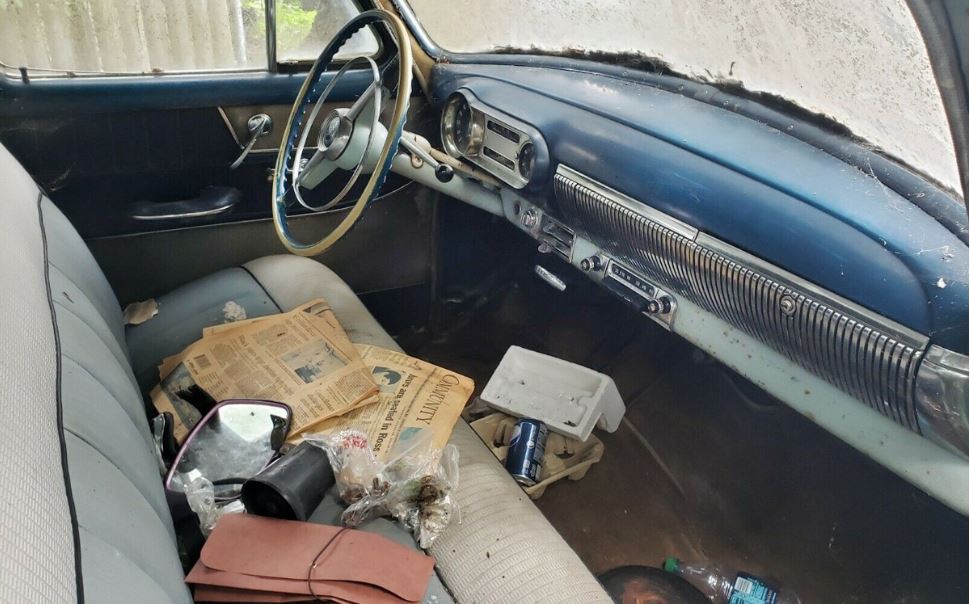 The interior of the Bel Air had suffered from years of neglect and exposure to the elements.