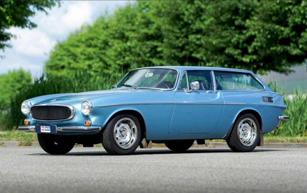 The 1973 Volvo 1800ES is a two-door sports wagon with a distinctive and eye-catching design.